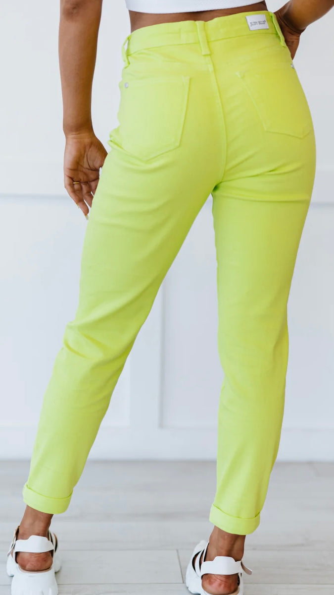 Lime Green Jeans SugarMomma’s Boutique