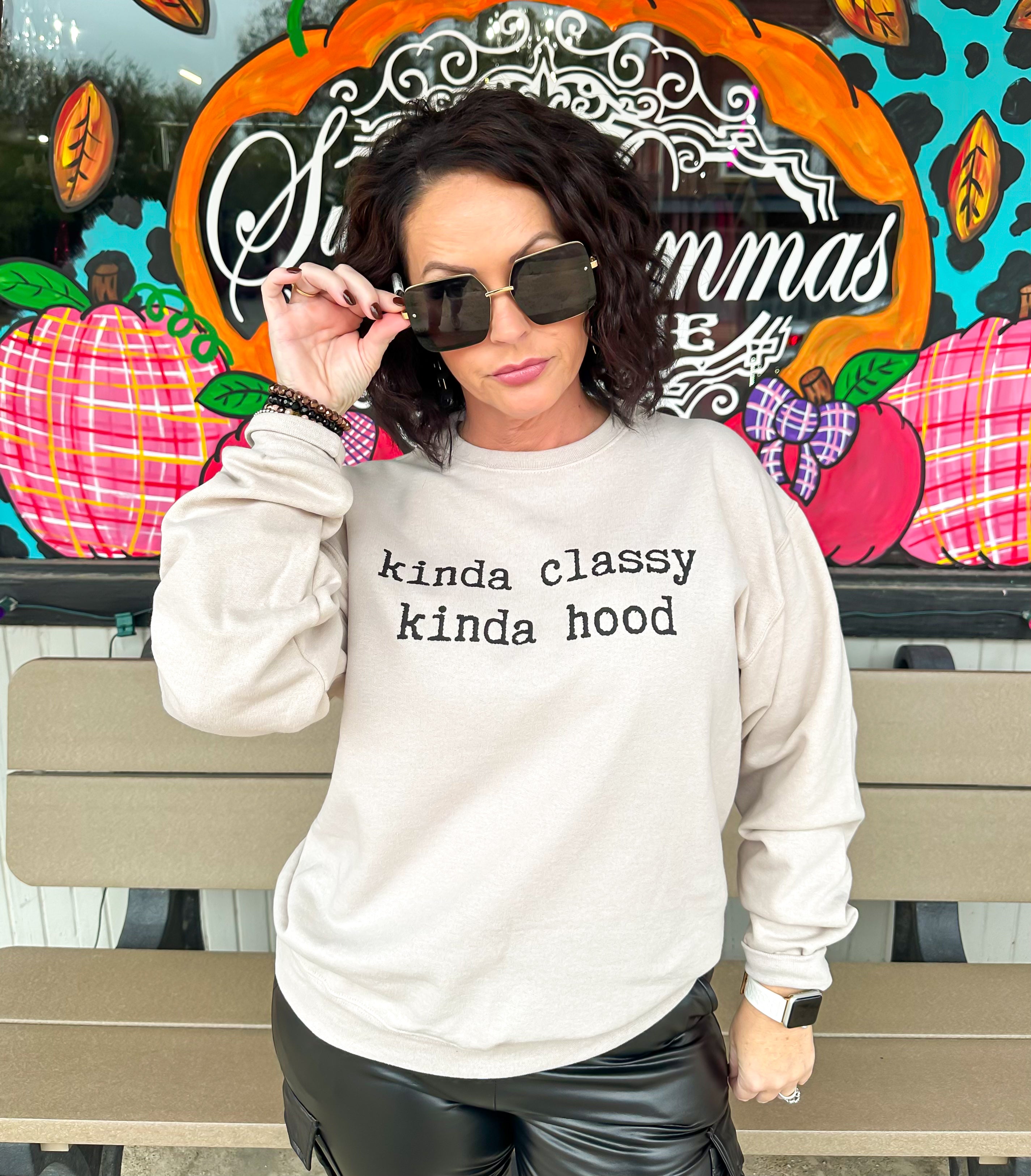 Kinda classy kinda hood sweatshirt deals