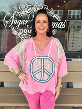 Load image into Gallery viewer, Pink Pearls &amp; Peace Top