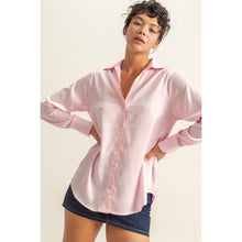 Load image into Gallery viewer, Pink Satin Blouse