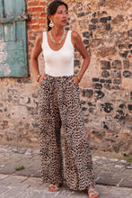 Load image into Gallery viewer, Boho Leopard Wide Leg Pants