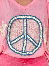 Load image into Gallery viewer, Pink Pearls &amp; Peace Top