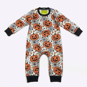 Jack O Boy Romper Halloween