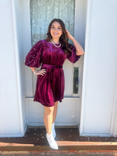 Load image into Gallery viewer, Plum Dazzling Dress