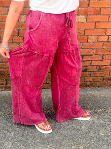 Mineral Wash Terry Pants