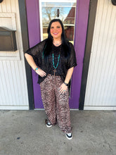 Load image into Gallery viewer, Boho Leopard Wide Leg Pants