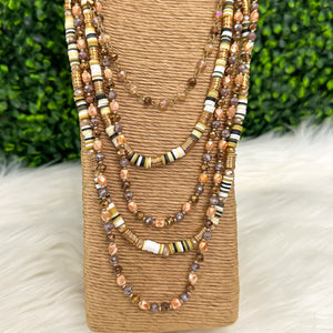 Bronze 5 Strand Necklace