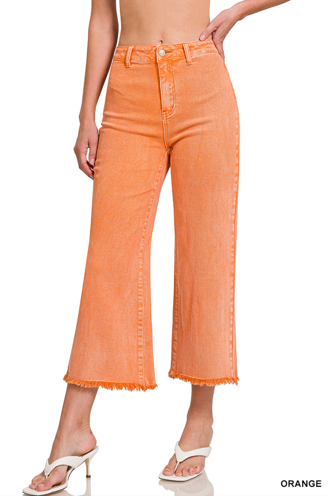 Acid Washed Straight Pants