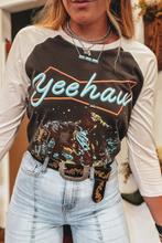 Load image into Gallery viewer, Vintage Yeehaw Raglan Sleeve Top