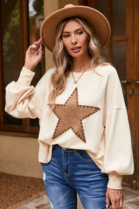 Star Studded Oversize Top