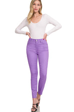 Load image into Gallery viewer, Skinny Purple Denim Pants