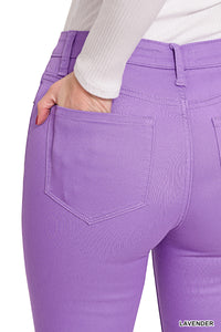Skinny Purple Denim Pants