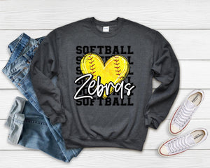Stacked Softball Sweatshirt