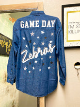 Load image into Gallery viewer, Gameday Zebras Flannel